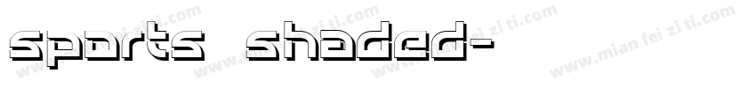 sports shaded字体转换